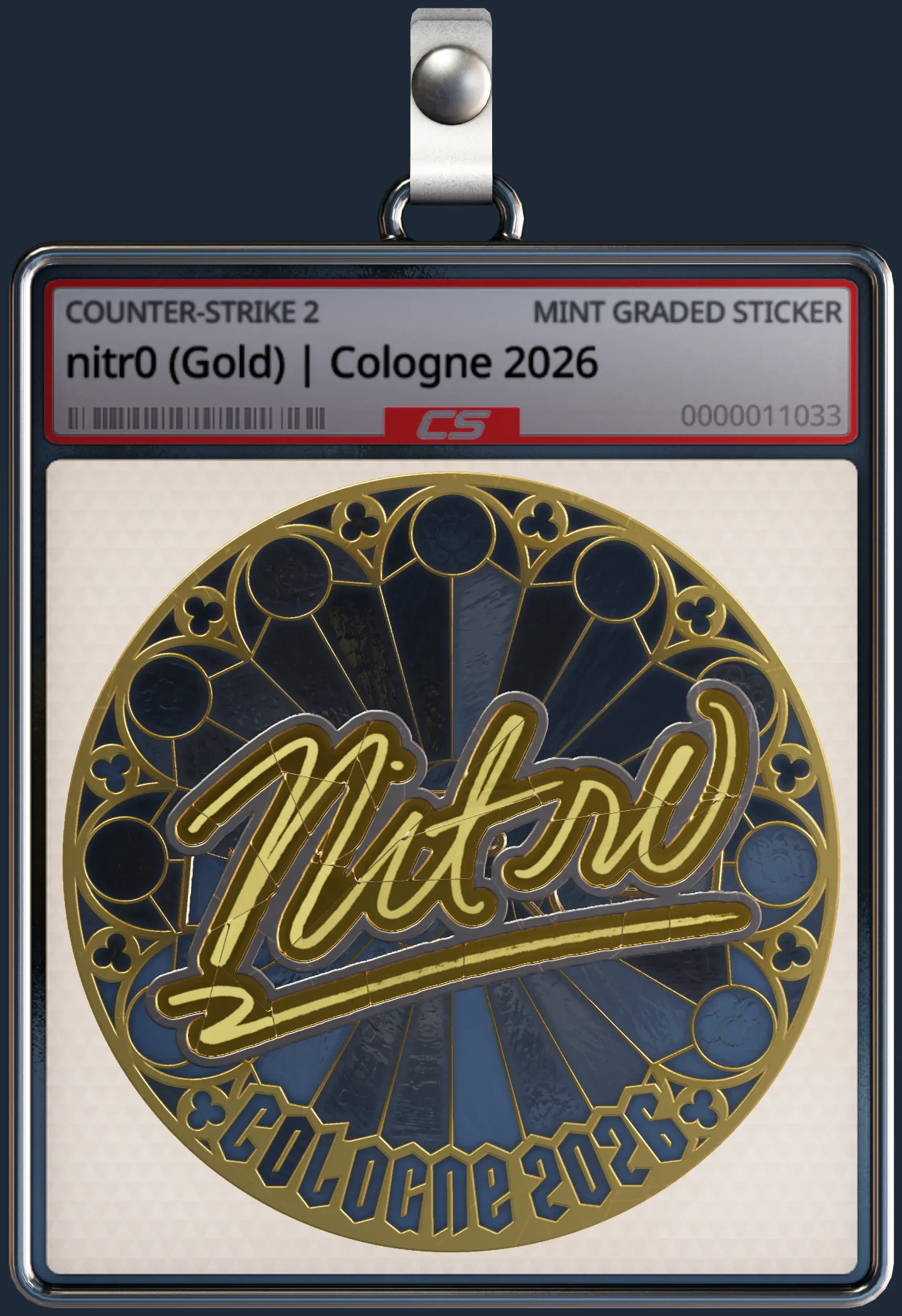 Sticker | nitr0 (Gold) | Cologne 2026