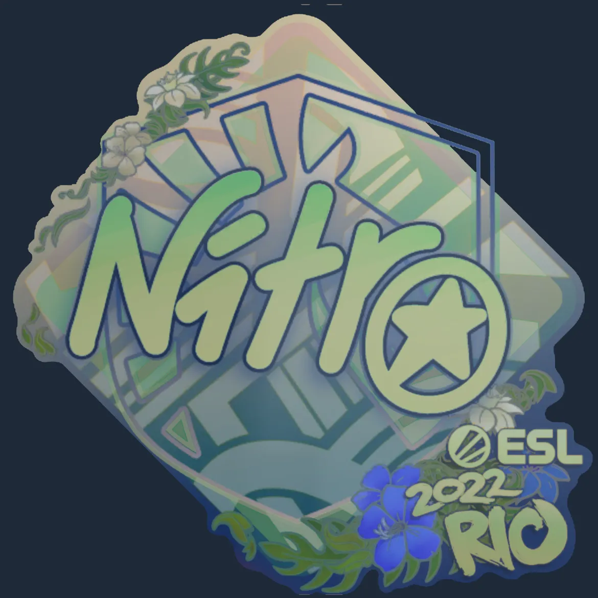Sticker | nitr0 (Holo) | Rio 2022