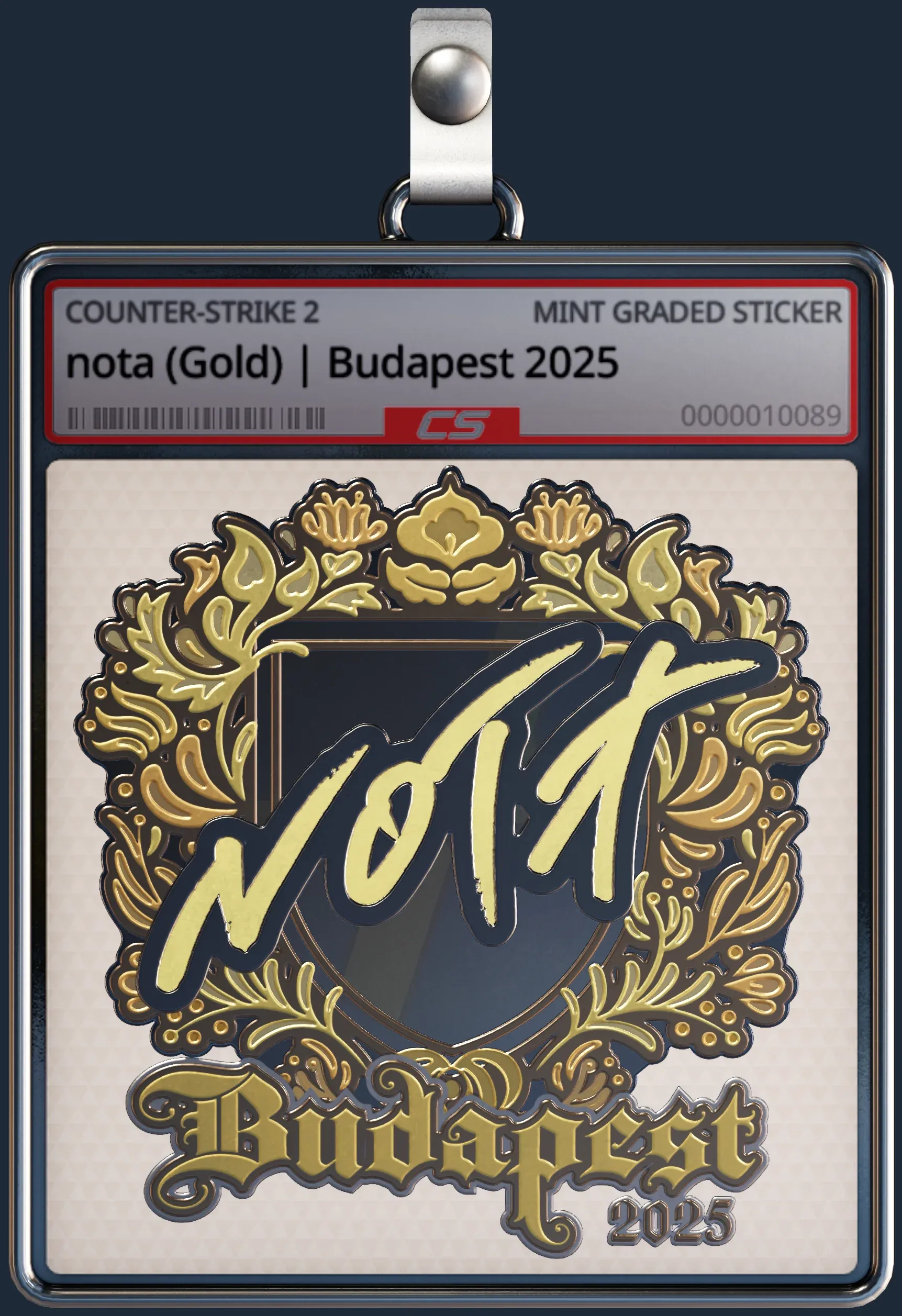 Sticker | nota (Gold) | Budapest 2025