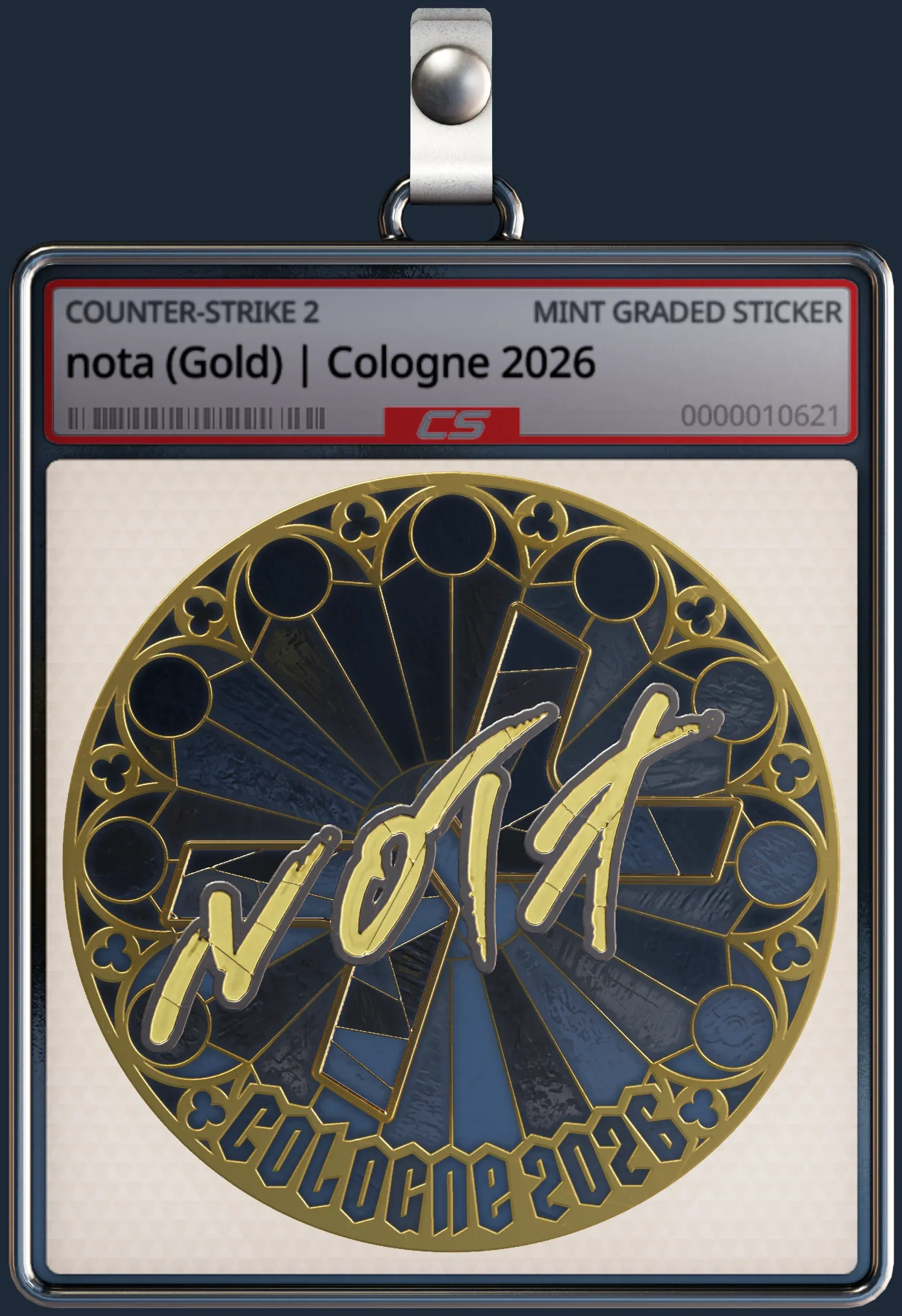 Sticker | nota (Gold) | Cologne 2026