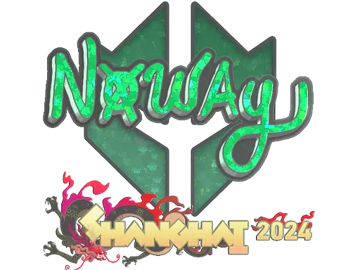 Sticker | noway (Glitter) | Shanghai 2024