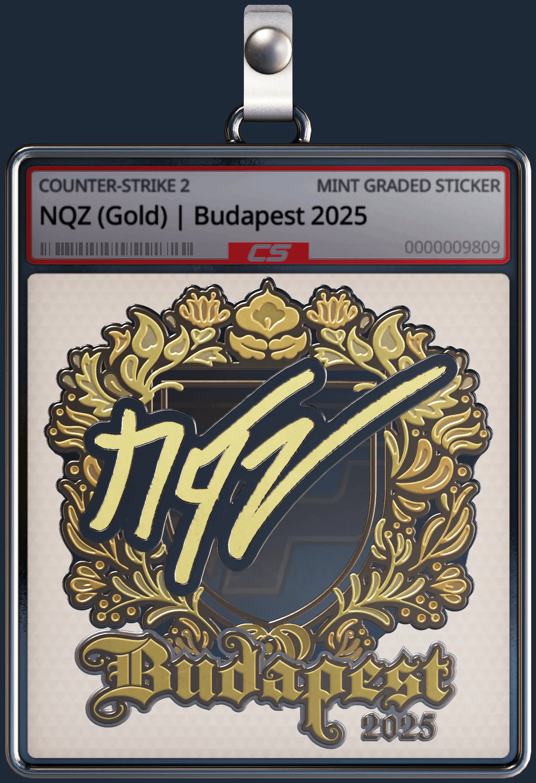 Sticker | NQZ (Gold) | Budapest 2025