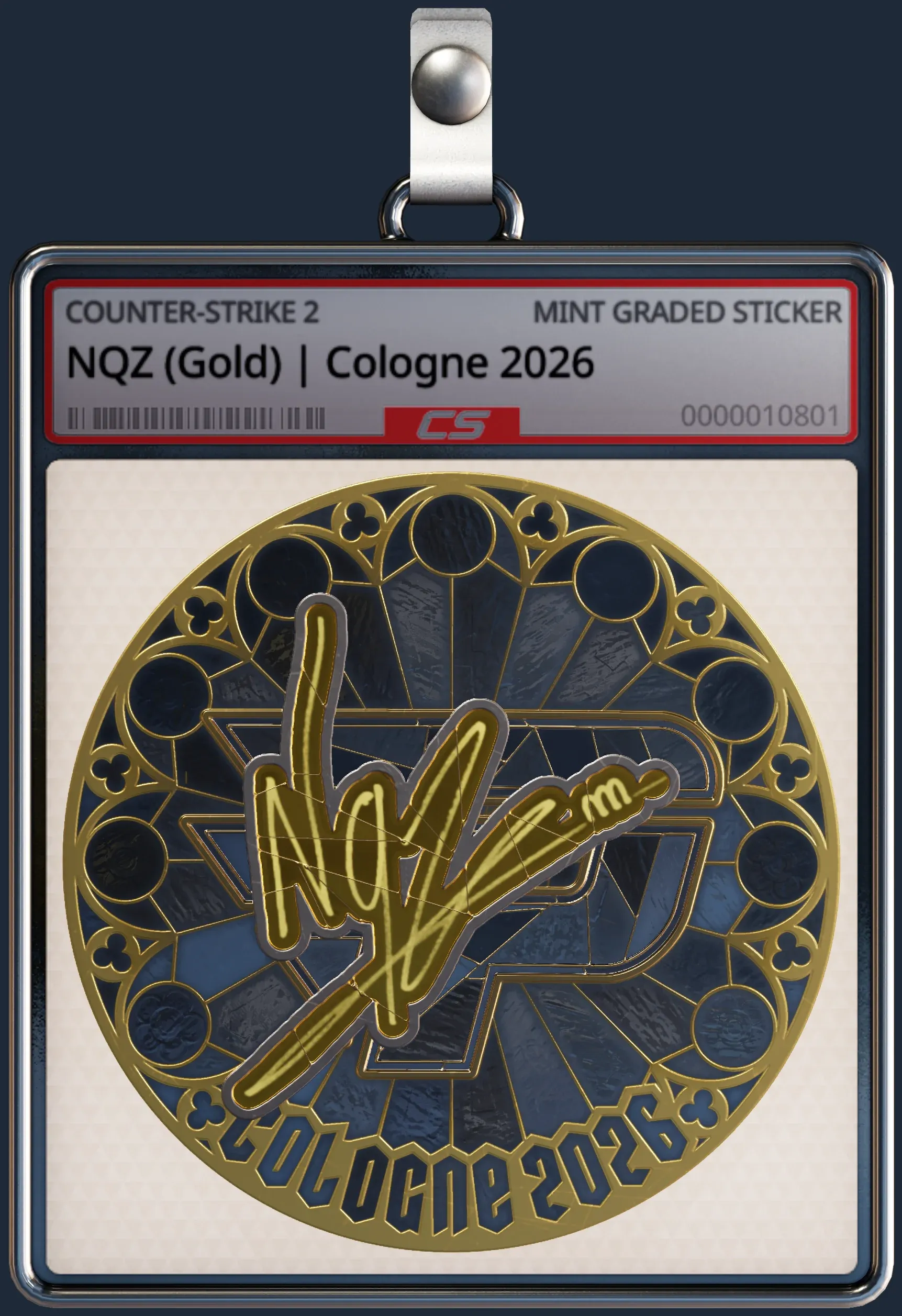 Sticker | NQZ (Gold) | Cologne 2026