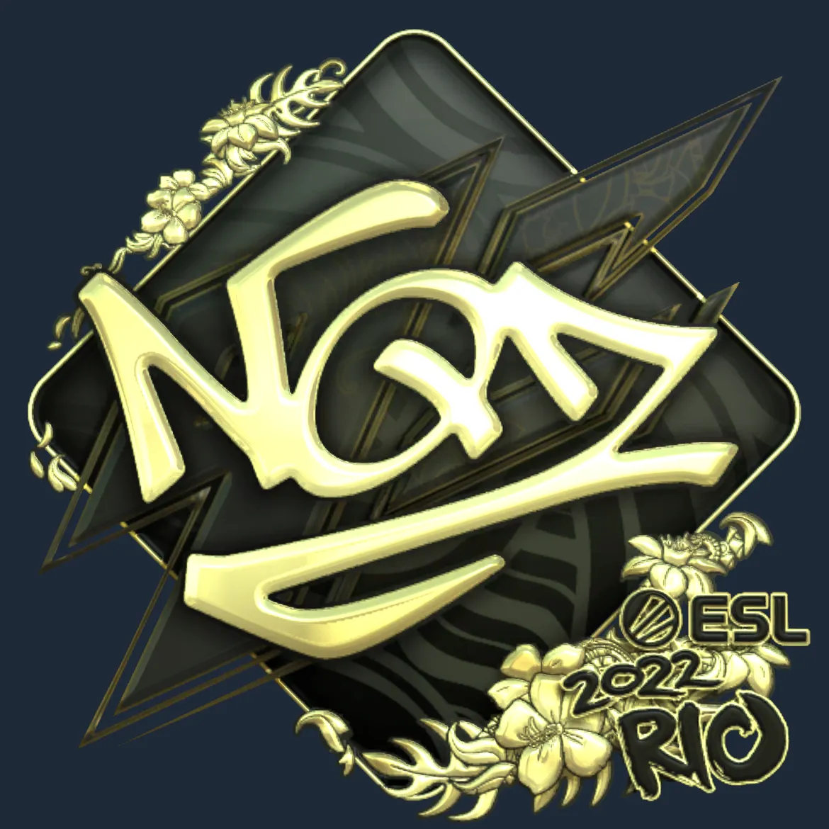 Sticker | NQZ (Gold) | Rio 2022