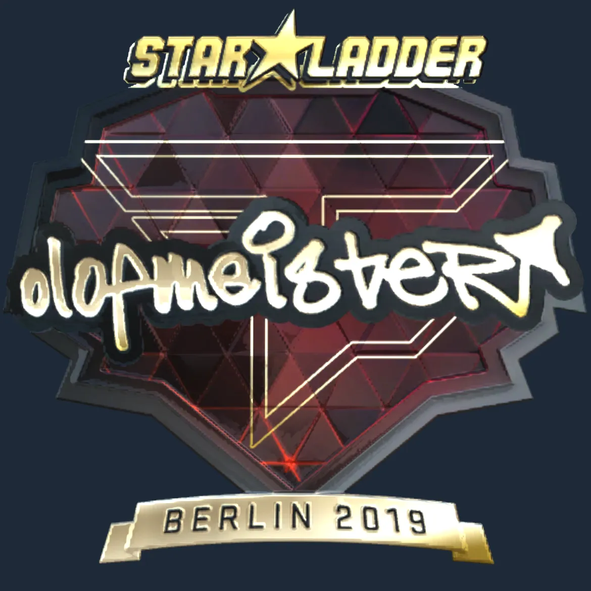 Sticker | olofmeister (Gold) | Berlin 2019