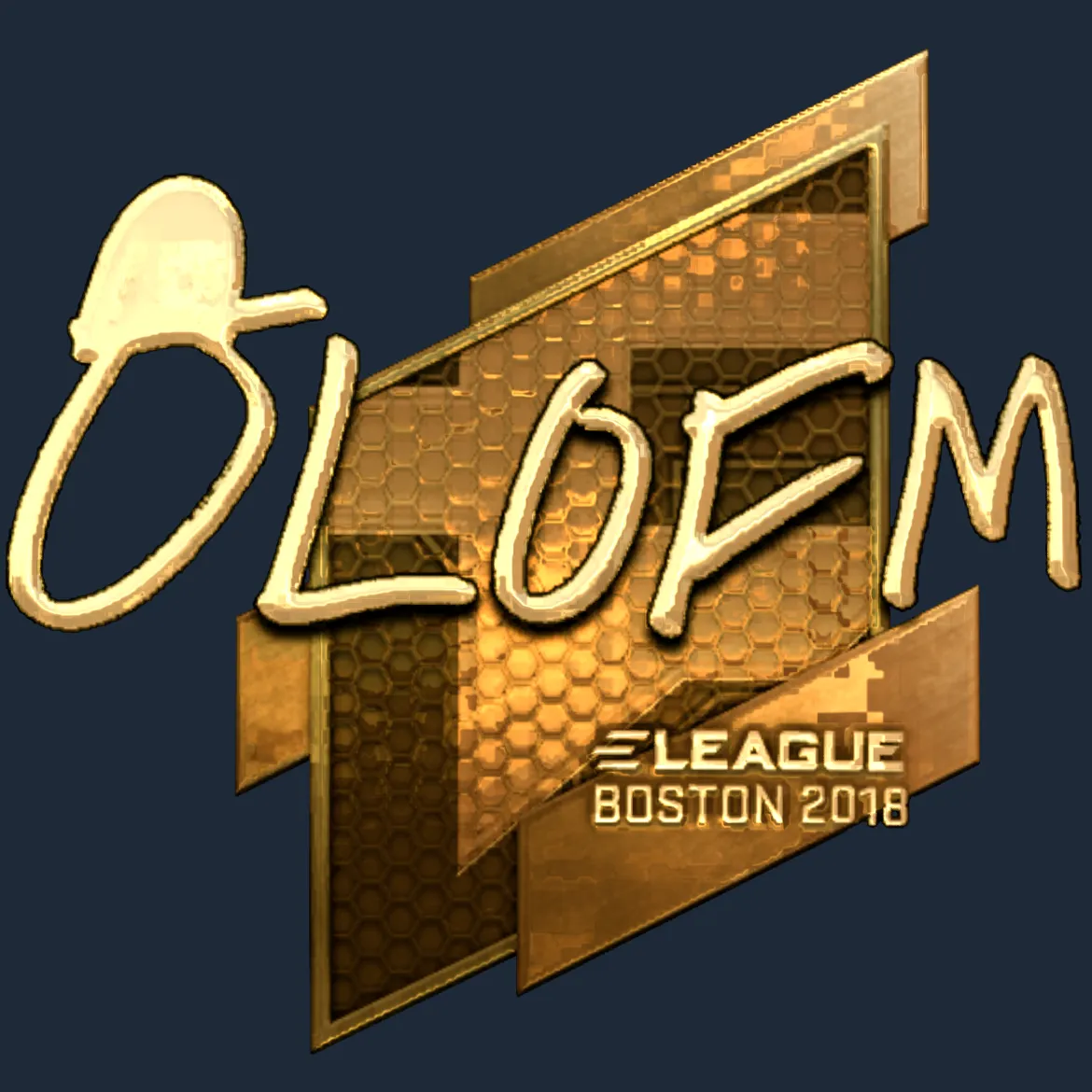 Sticker | olofmeister (Gold) | Boston 2018