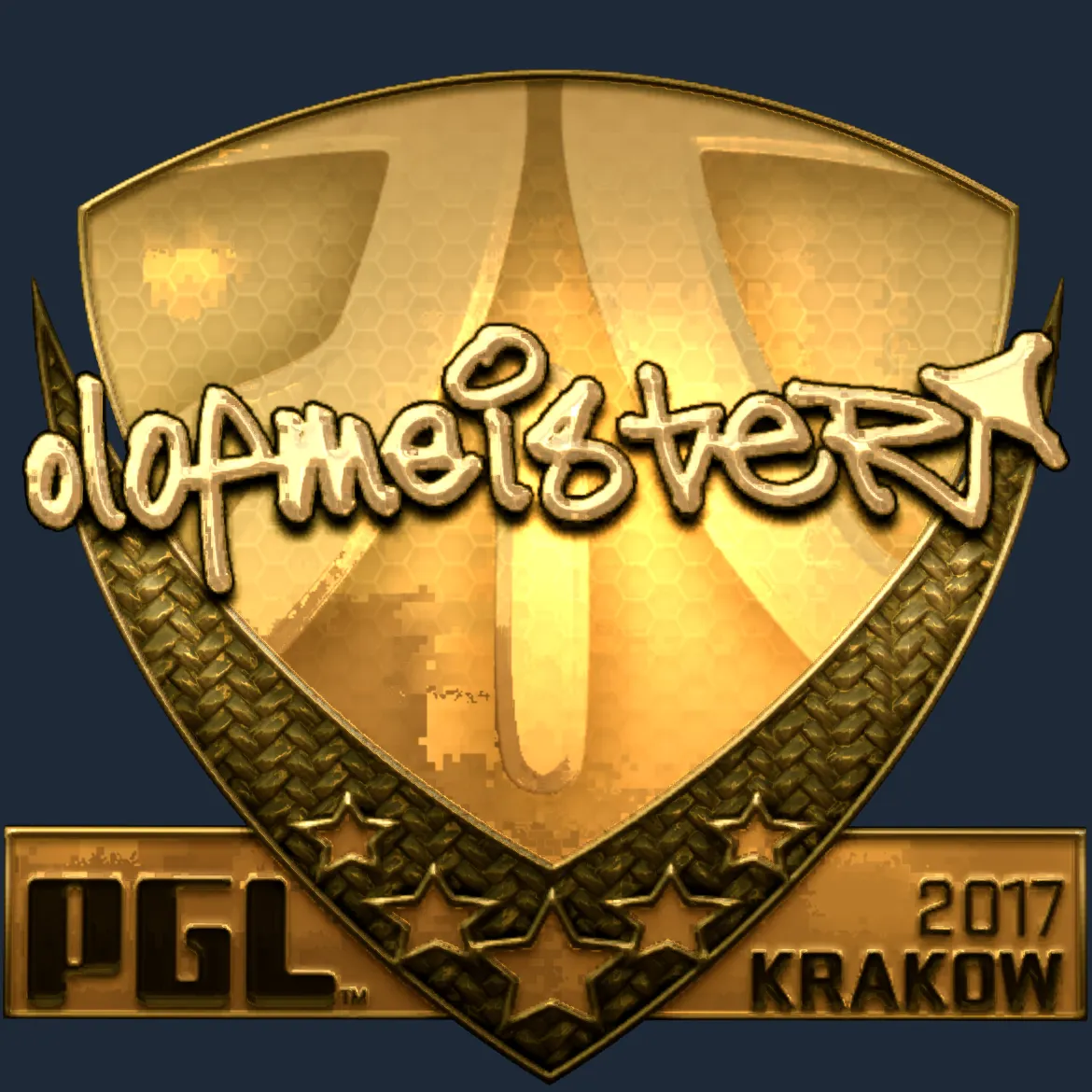Sticker | olofmeister (Gold) | Krakow 2017