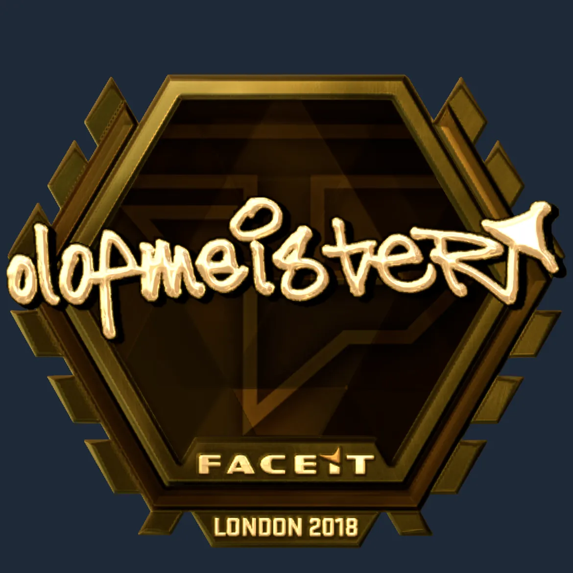 Sticker | olofmeister (Gold) | London 2018