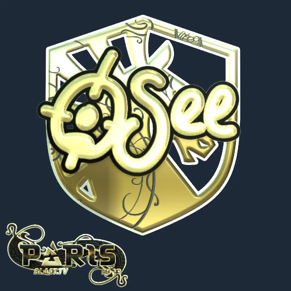 Sticker | oSee (Gold) | Paris 2023