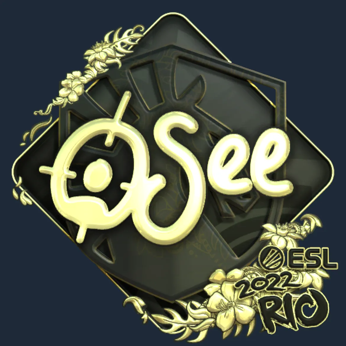 Sticker | oSee (Gold) | Rio 2022