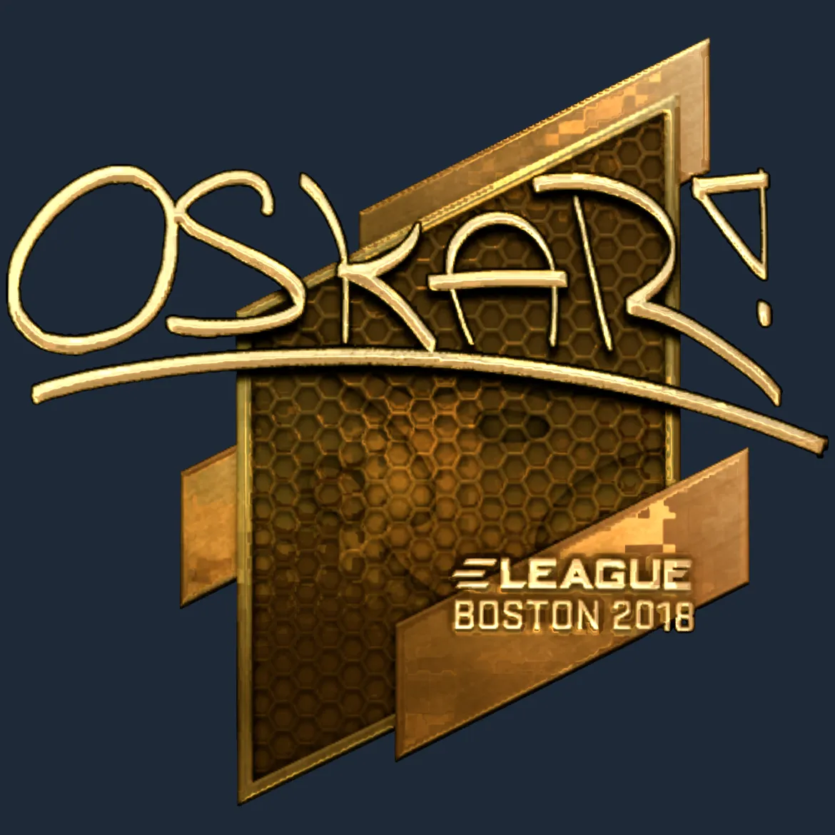 Sticker | oskar (Gold) | Boston 2018
