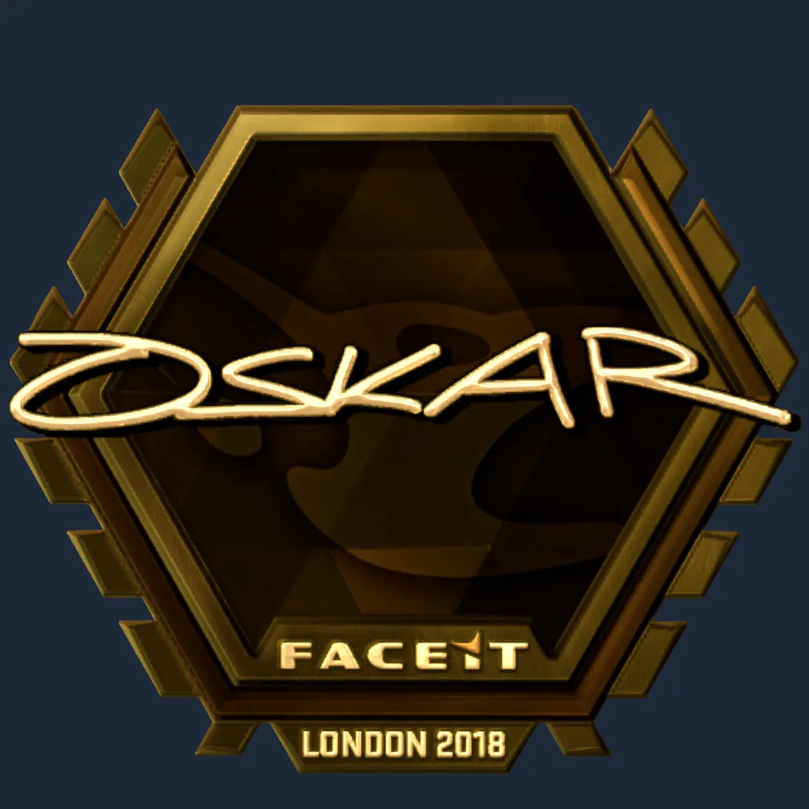 Sticker | oskar (Gold) | London 2018