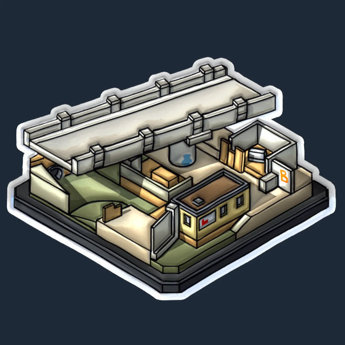 Sticker | Overpass Diorama (Foil)