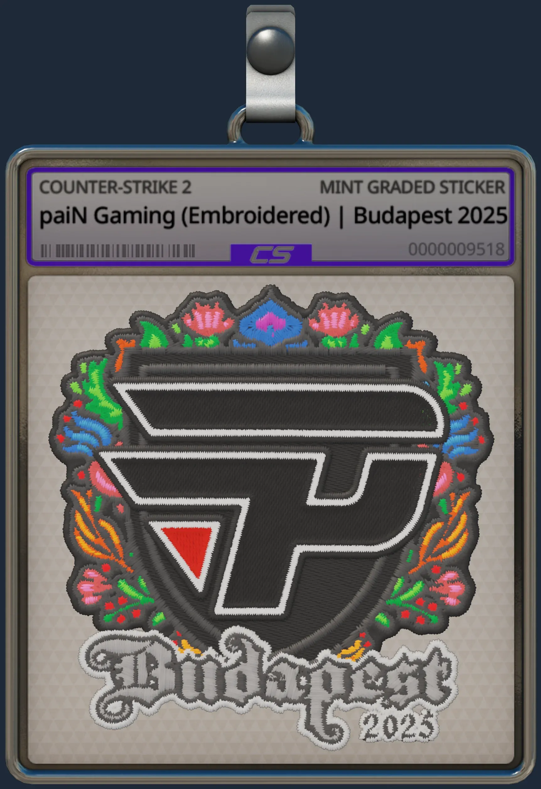 Sticker | paiN Gaming (Embroidered) | Budapest 2025