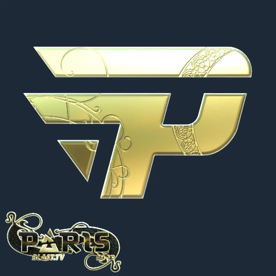 Sticker | paiN Gaming (Gold) | Paris 2023