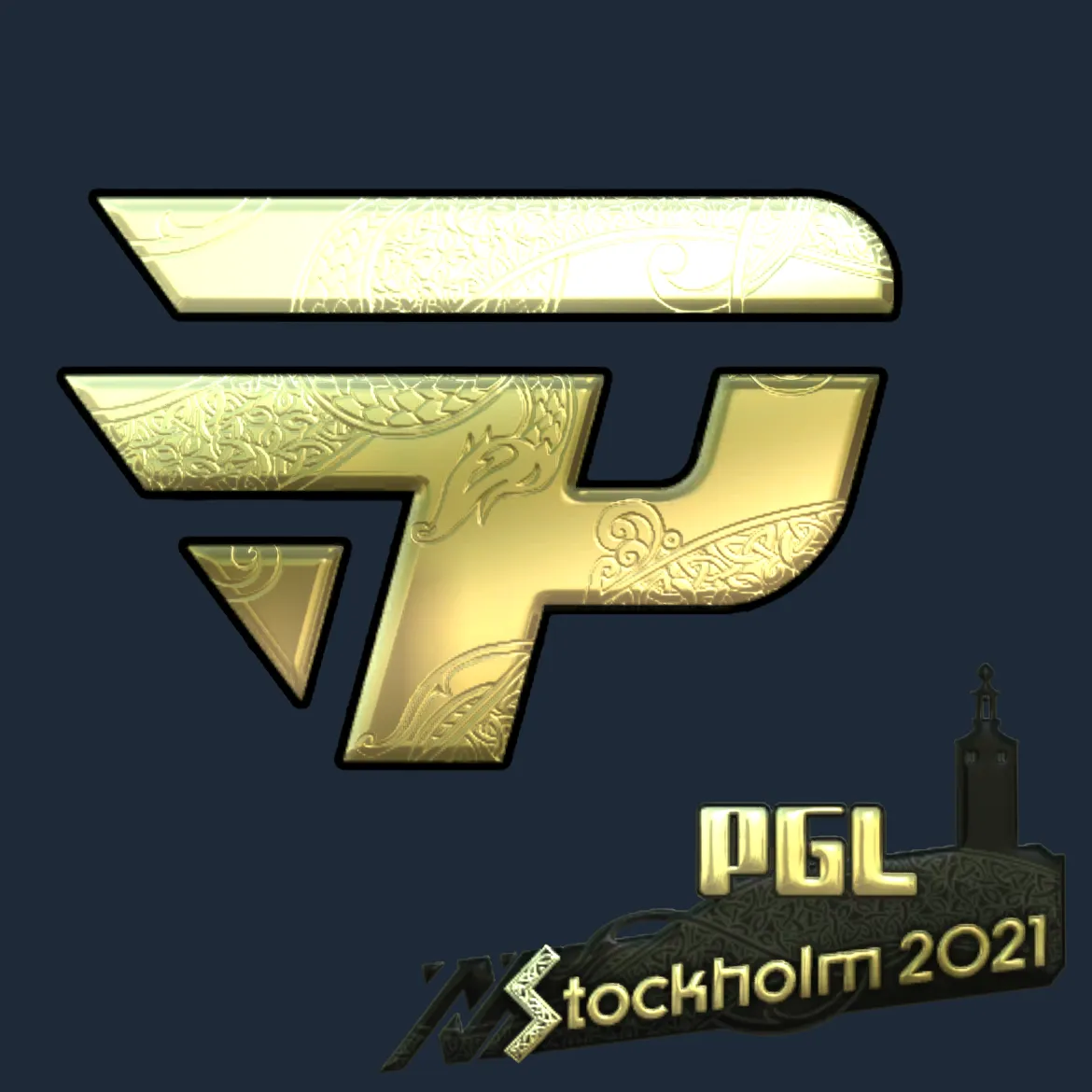 Sticker | paiN Gaming (Gold) | Stockholm 2021
