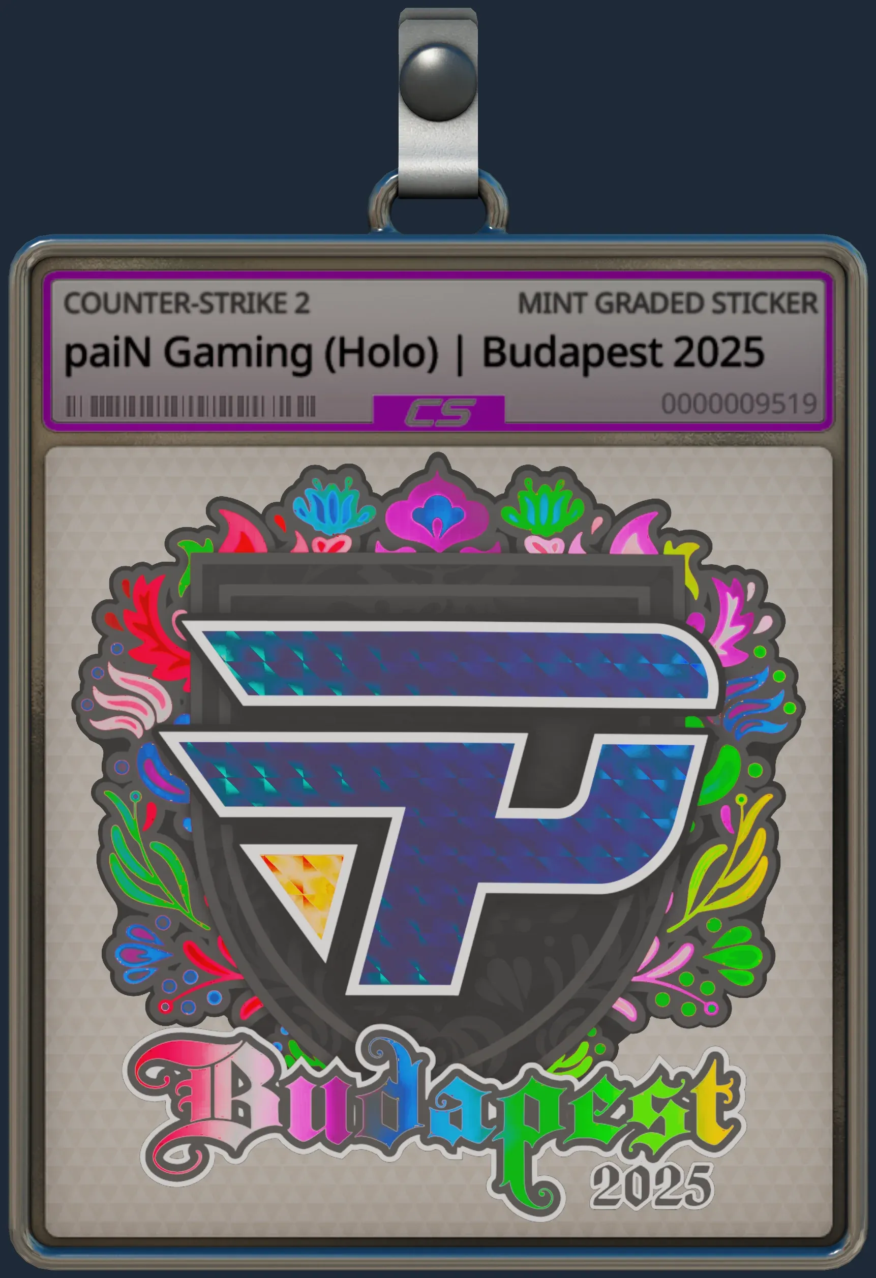 Sticker | paiN Gaming (Holo) | Budapest 2025