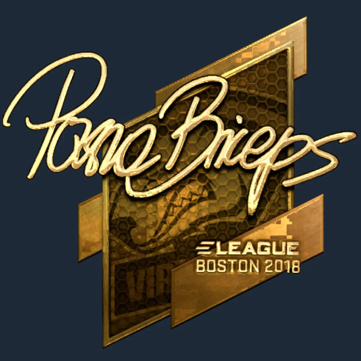Sticker | pashaBiceps (Gold) | Boston 2018
