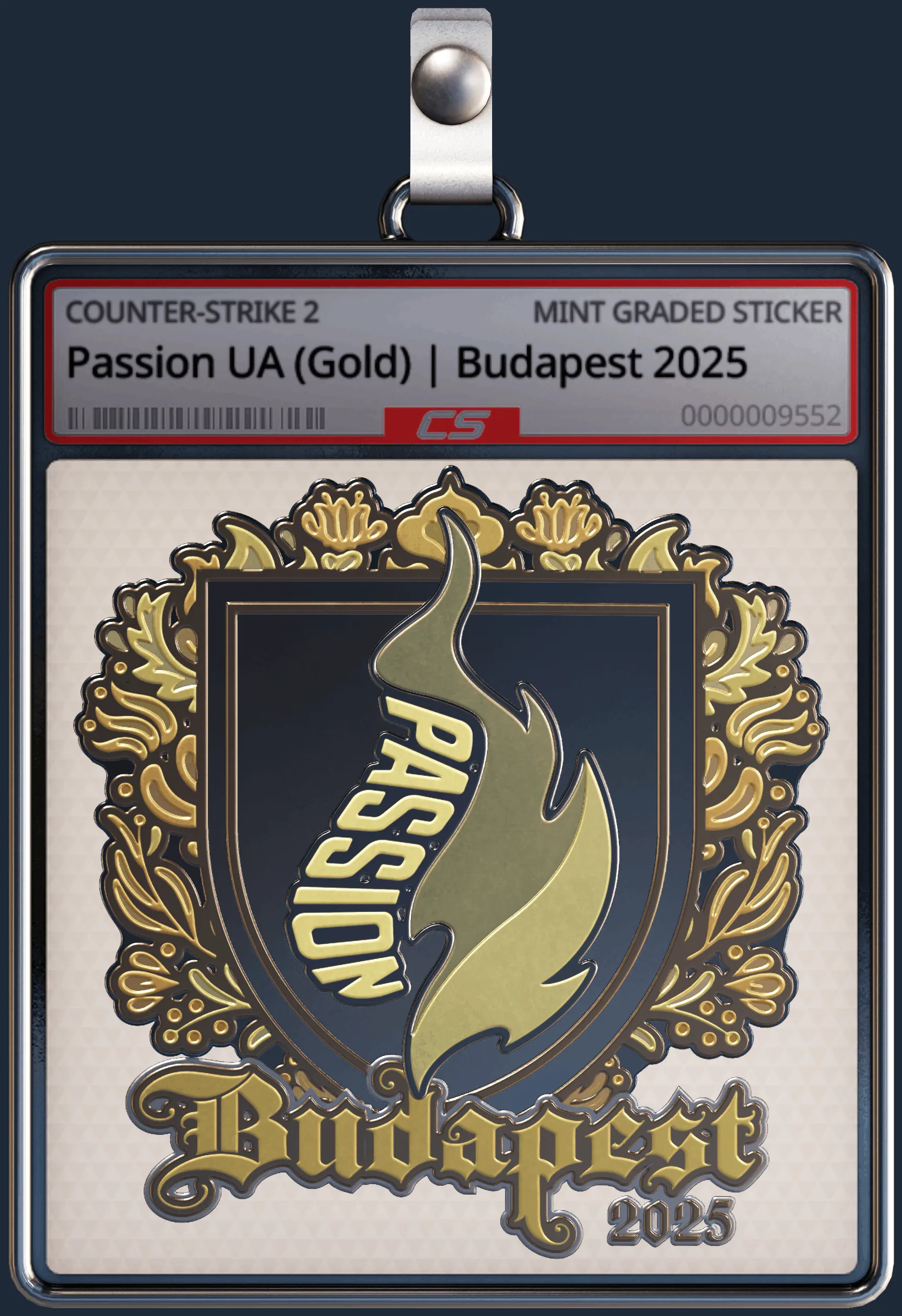 Sticker | Passion UA (Gold) | Budapest 2025