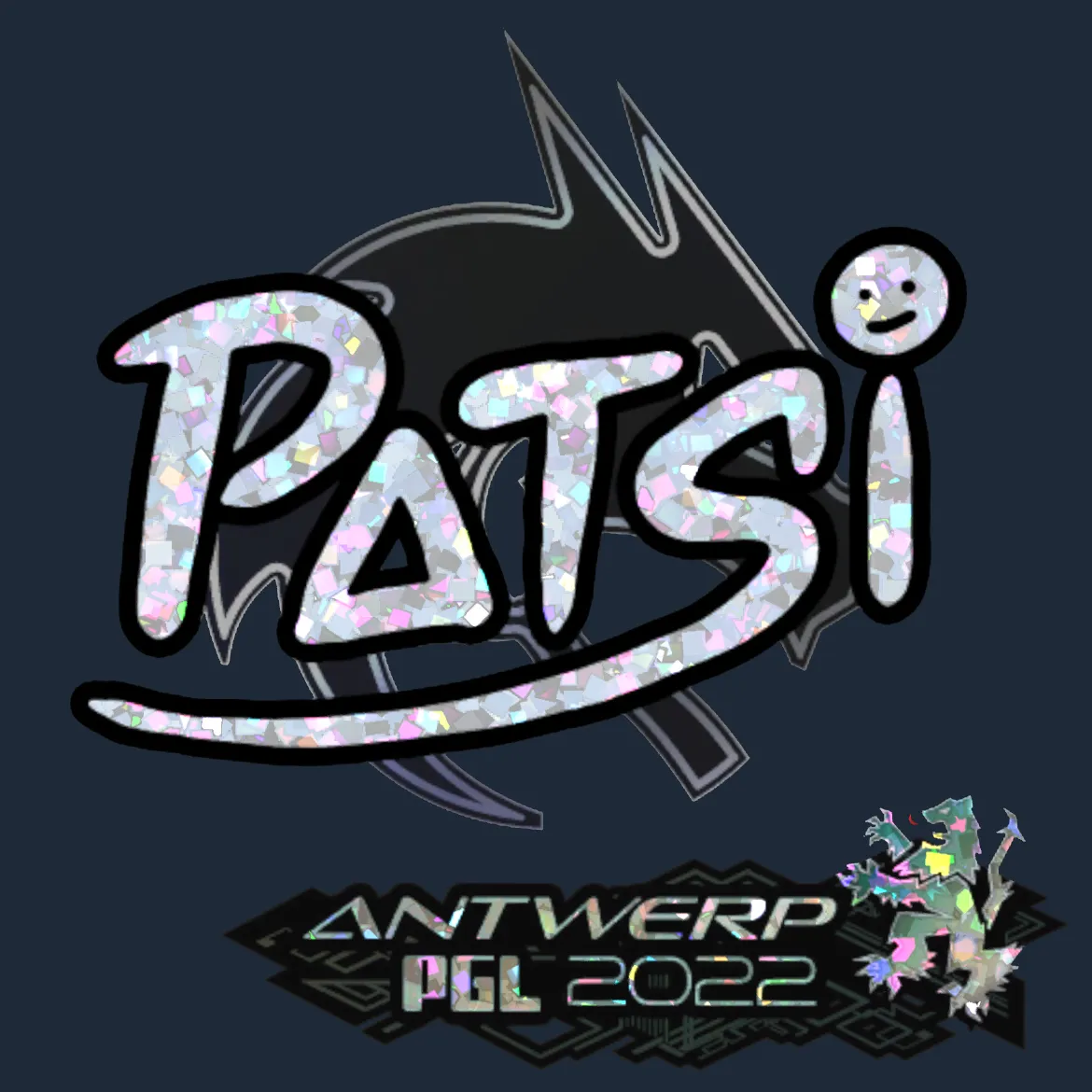 Sticker | Patsi (Glitter) | Antwerp 2022