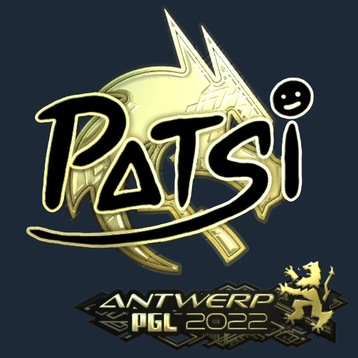 Sticker | Patsi (Gold) | Antwerp 2022