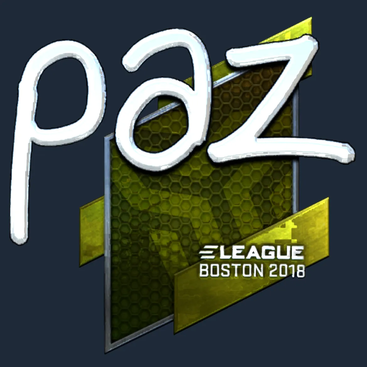 Sticker | paz (Foil) | Boston 2018
