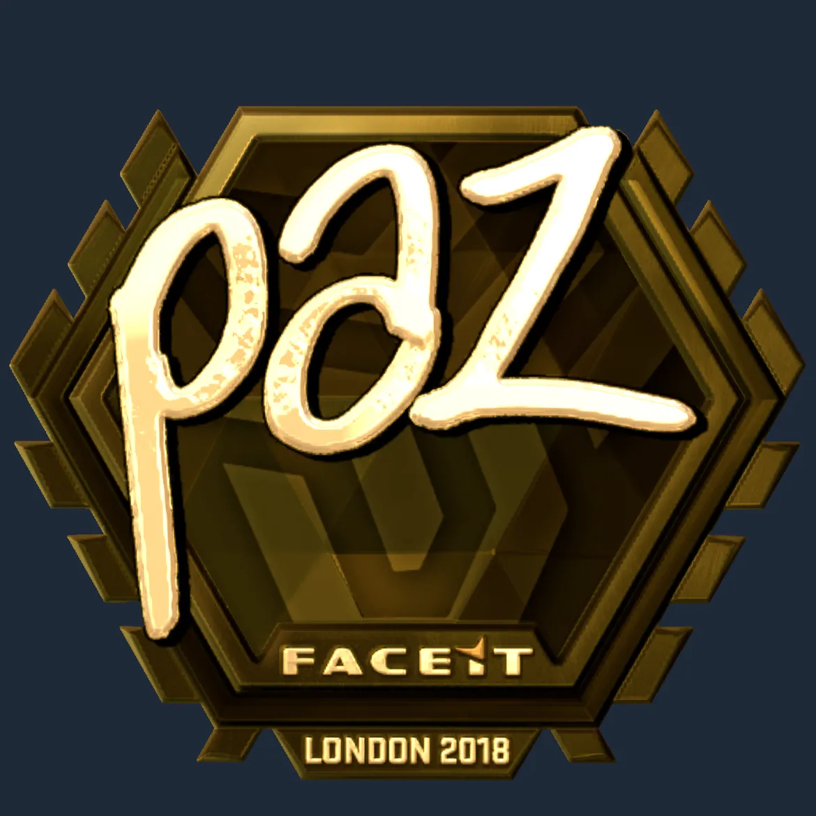 Sticker | paz (Gold) | London 2018