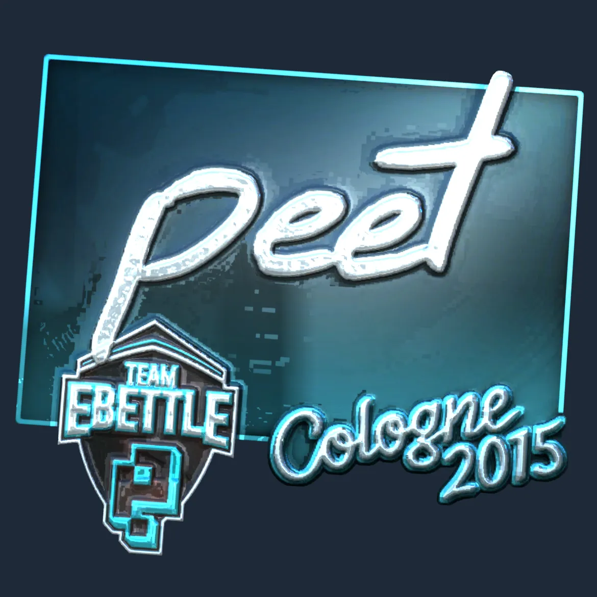 Sticker | peet (Foil) | Cologne 2015