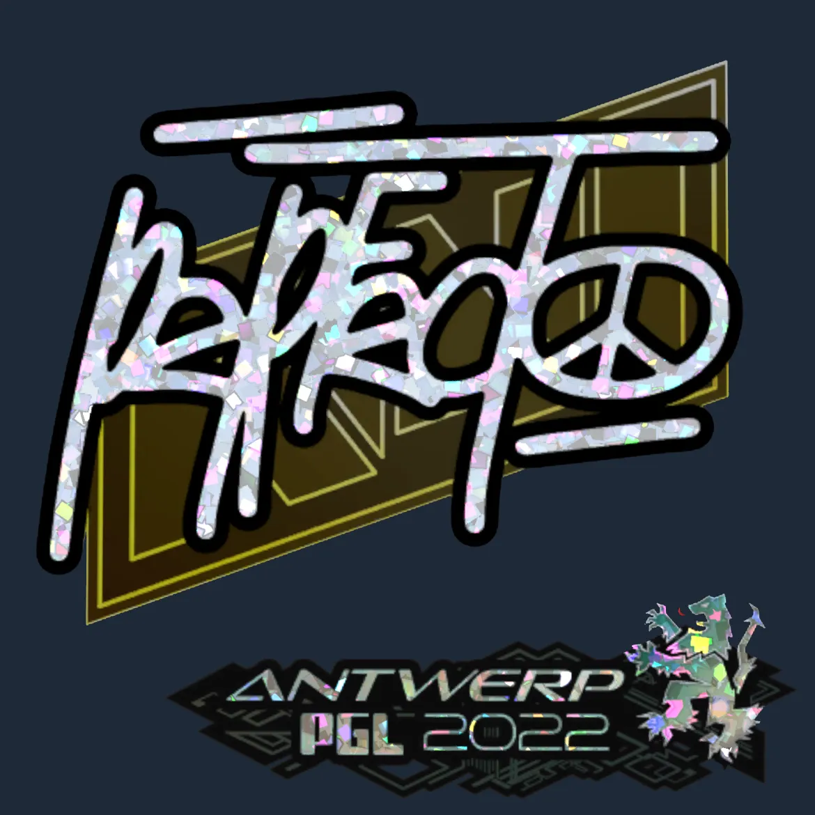 Sticker | Perfecto (Glitter) | Antwerp 2022