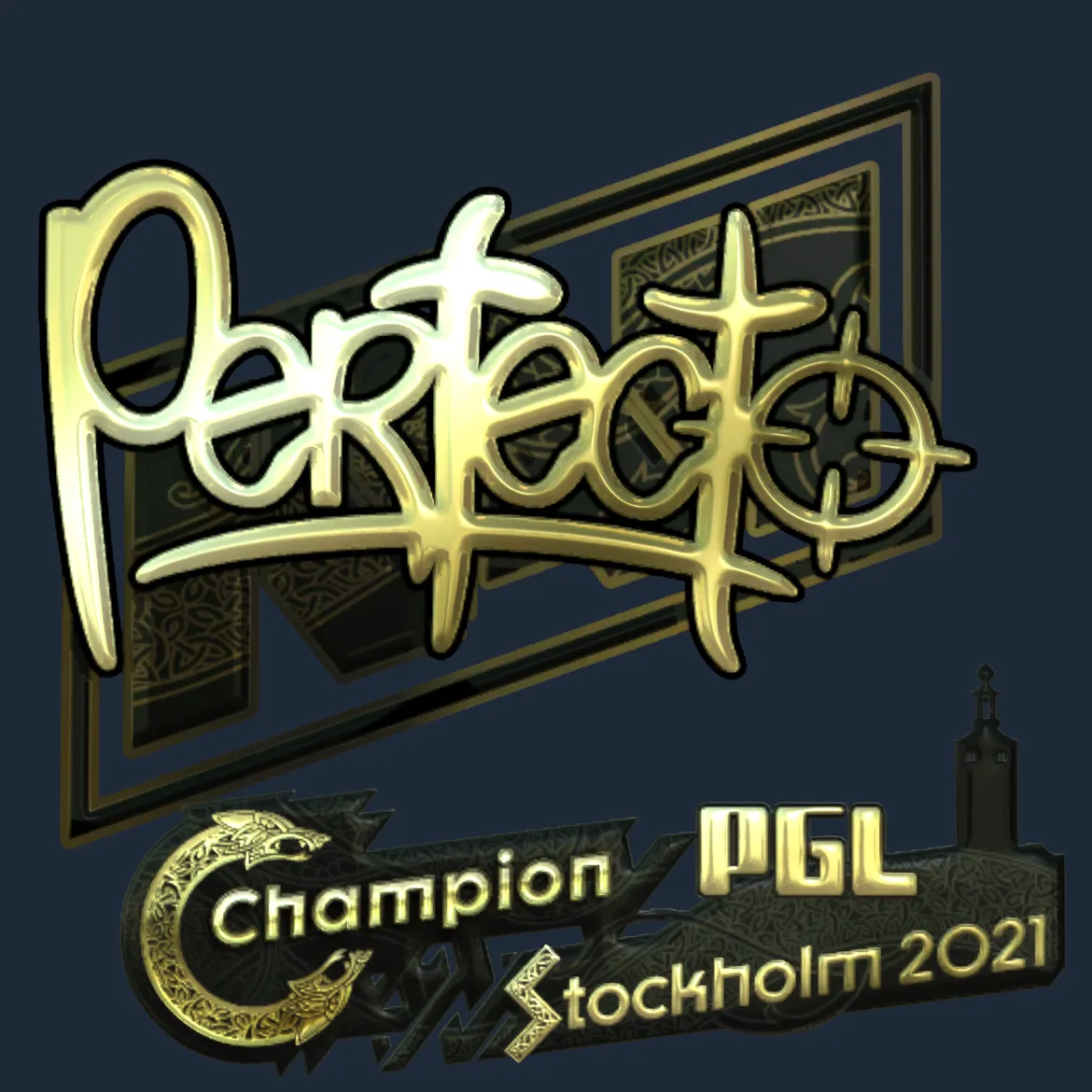 Sticker | Perfecto (Gold) | Stockholm 2021