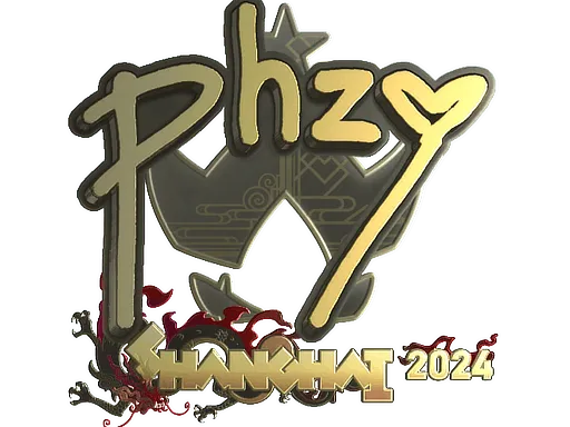 Sticker | phzy (Gold) | Shanghai 2024