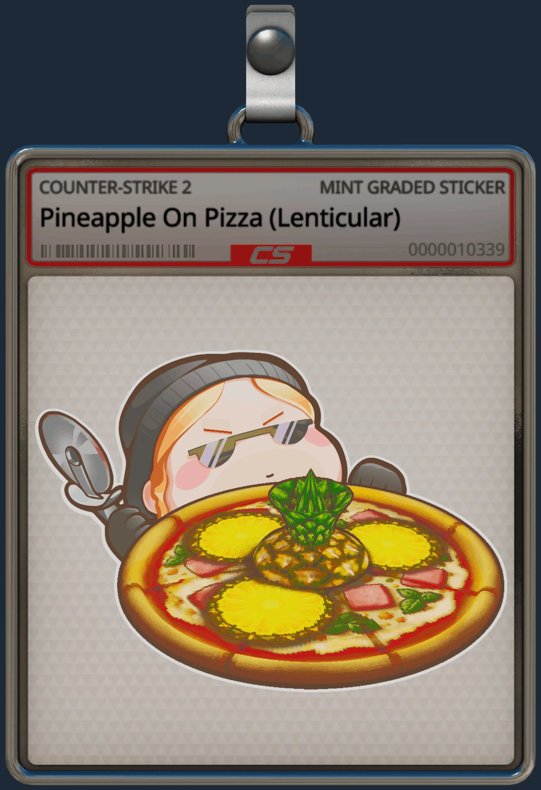 Sticker | Pineapple On Pizza (Lenticular) Sticker | Pineapple On Pizza (Lenticular)