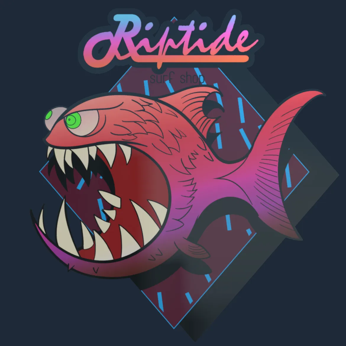 Sticker | Pink Jaggyfish