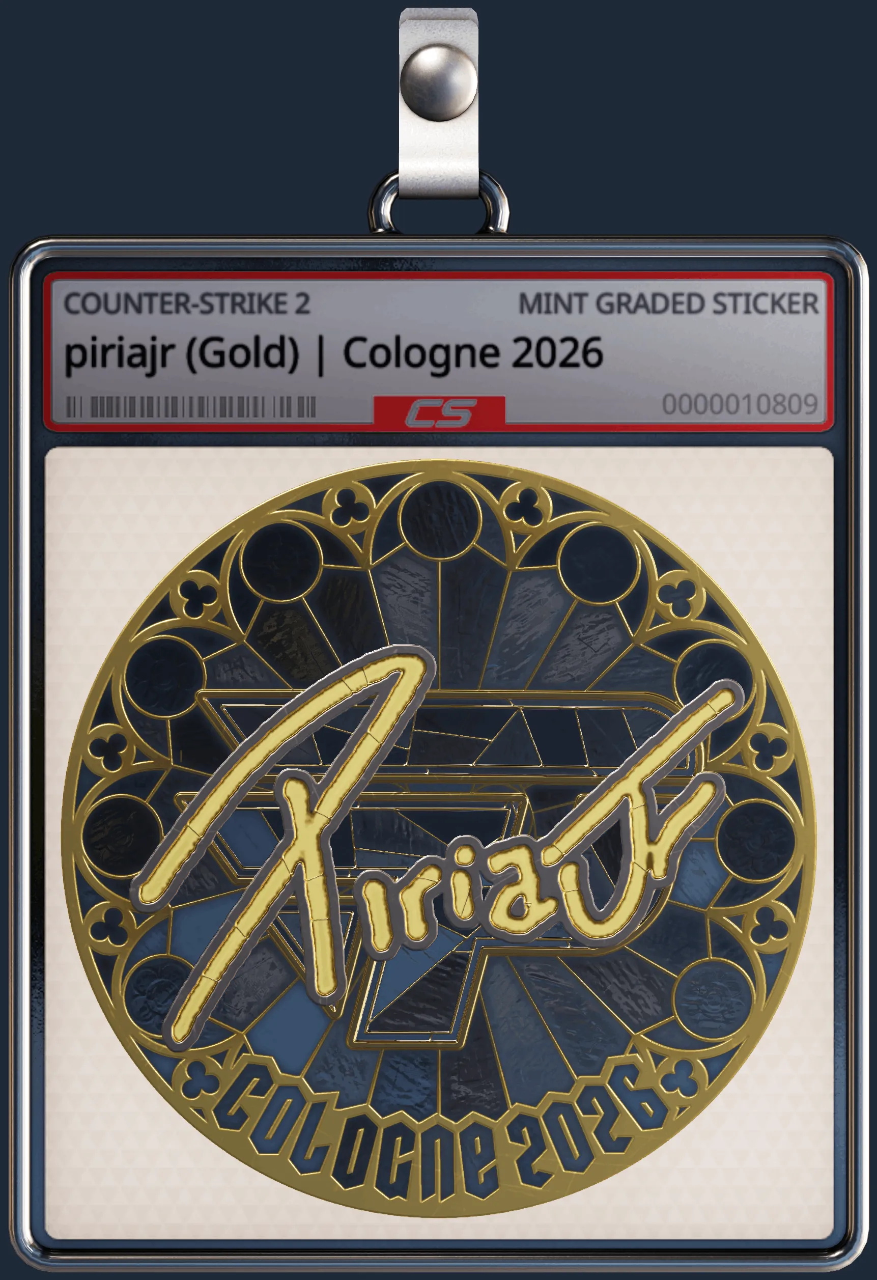 Sticker | piriajr (Gold) | Cologne 2026