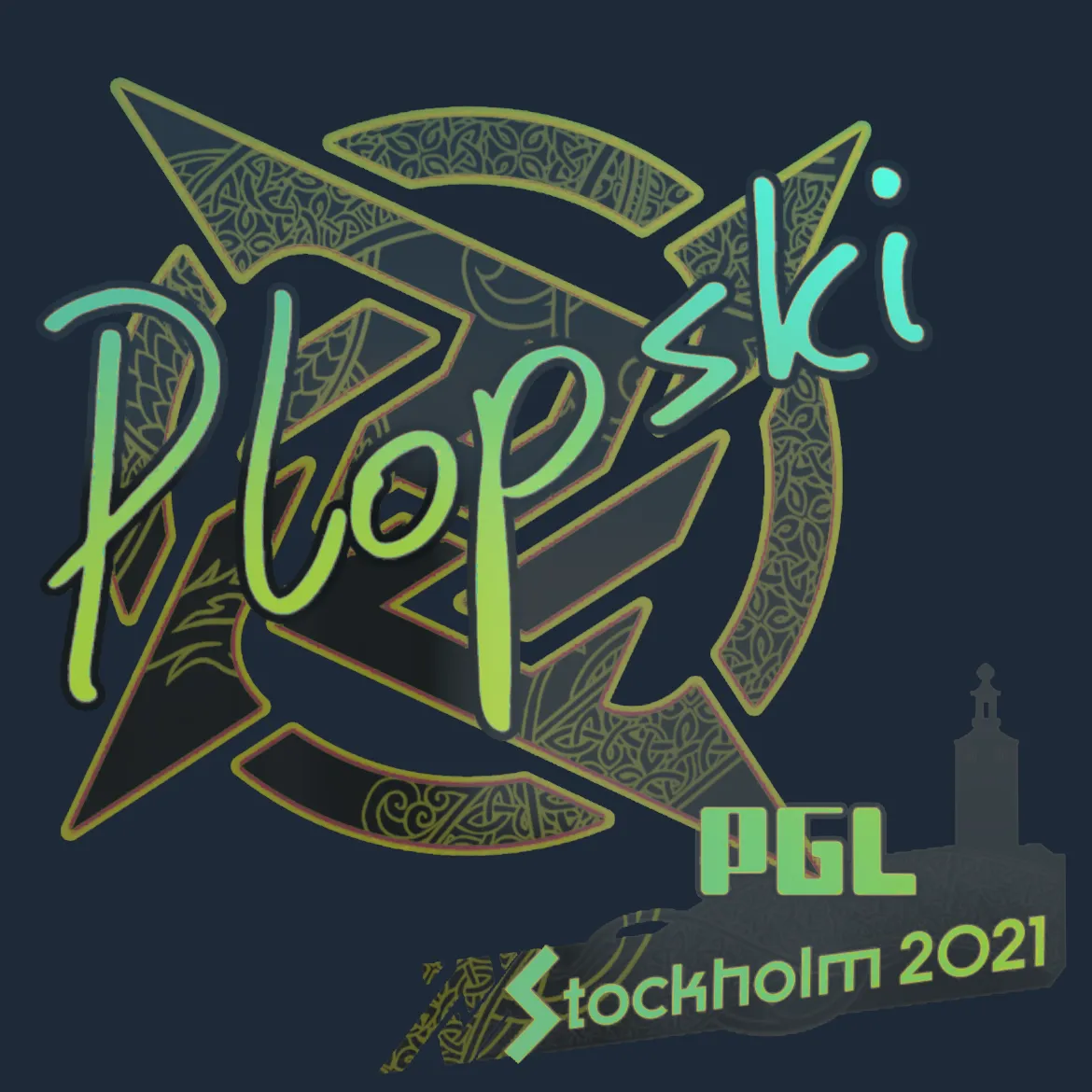 Sticker | Plopski (Holo) | Stockholm 2021