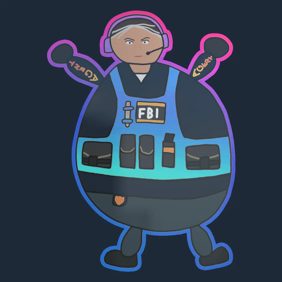 Sticker | Poorly Drawn Ava (Holo)