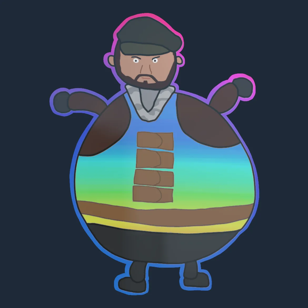 Sticker | Poorly Drawn Balkan (Holo)