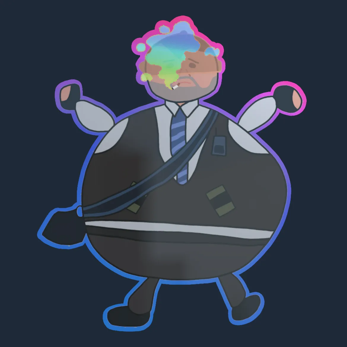 Sticker | Poorly Drawn Number K (Holo)