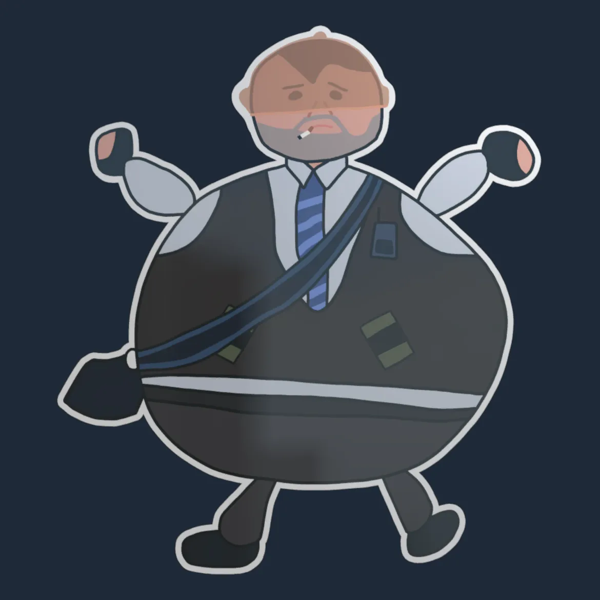 Sticker | Poorly Drawn Number K