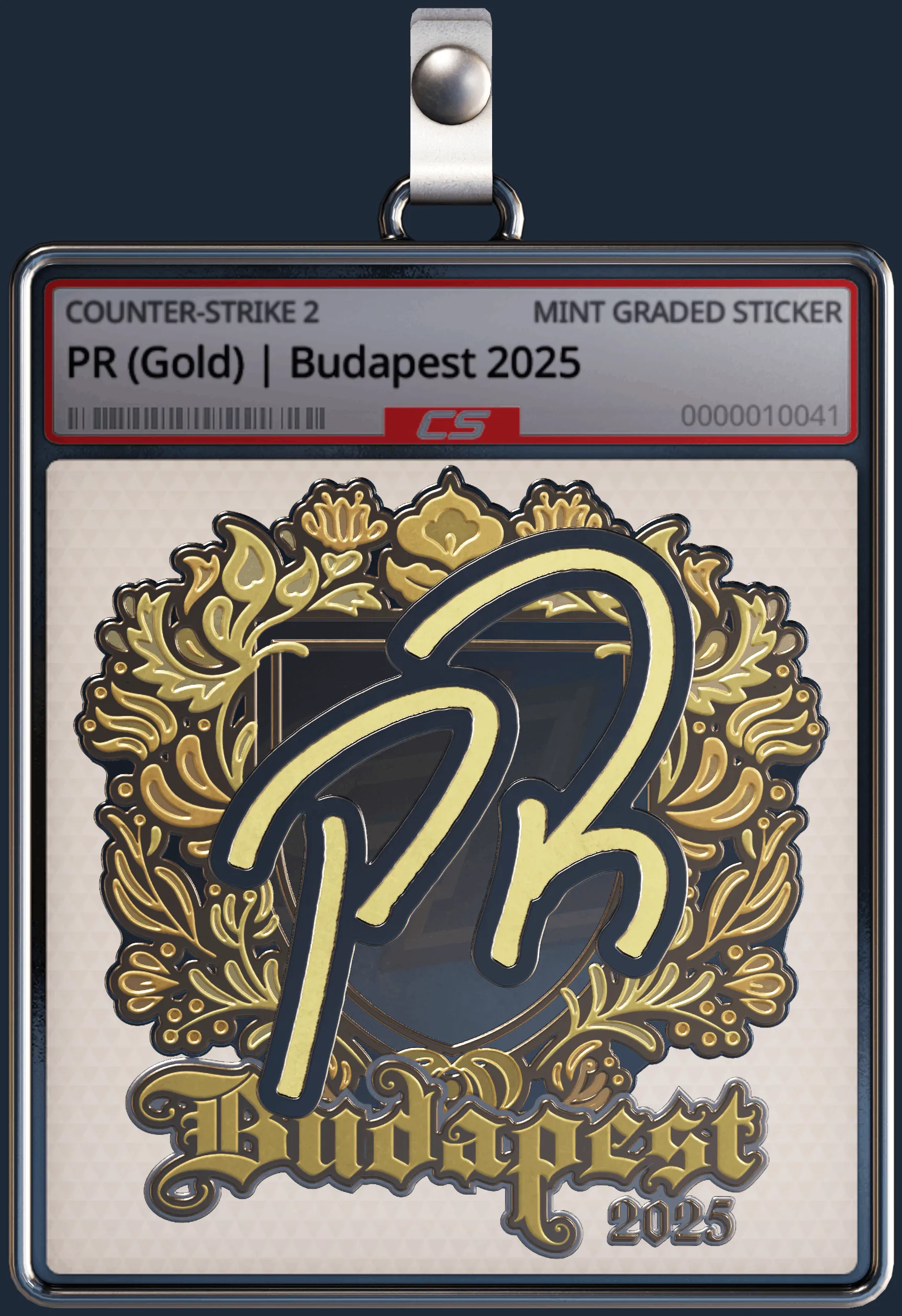 Sticker | PR (Gold) | Budapest 2025
