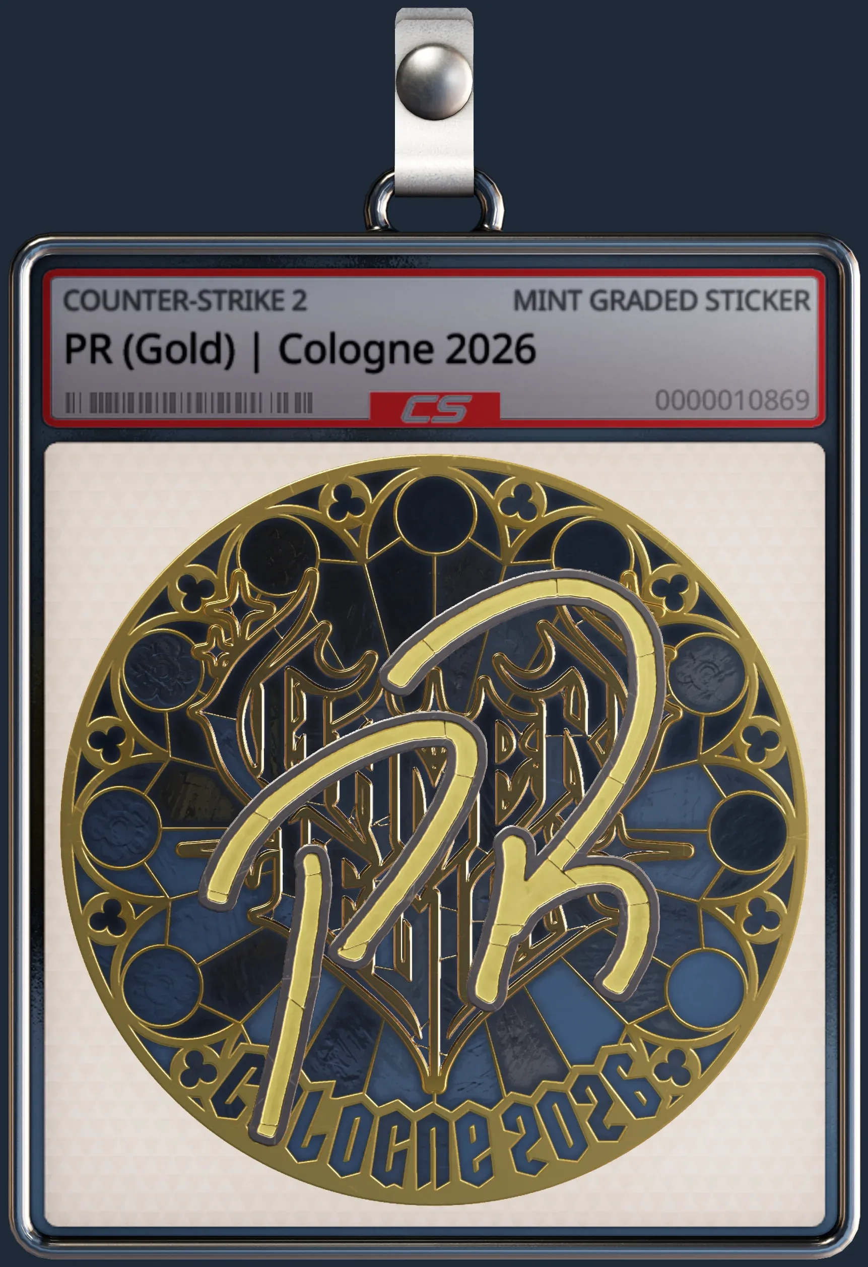 Sticker | PR (Gold) | Cologne 2026