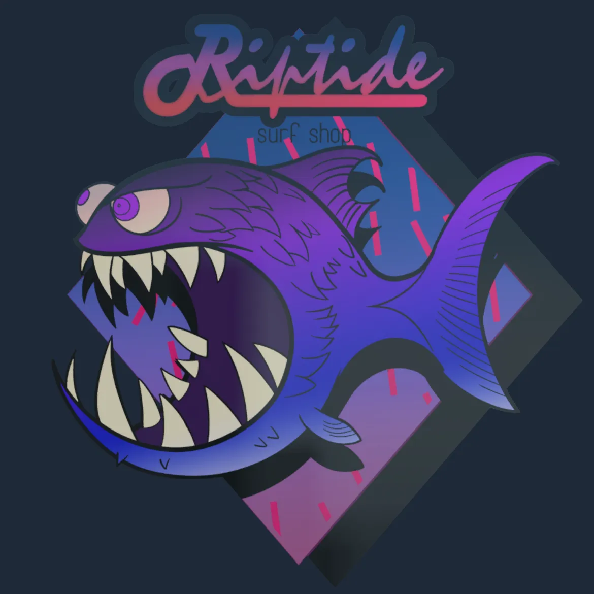 Sticker | Purple Jaggyfish