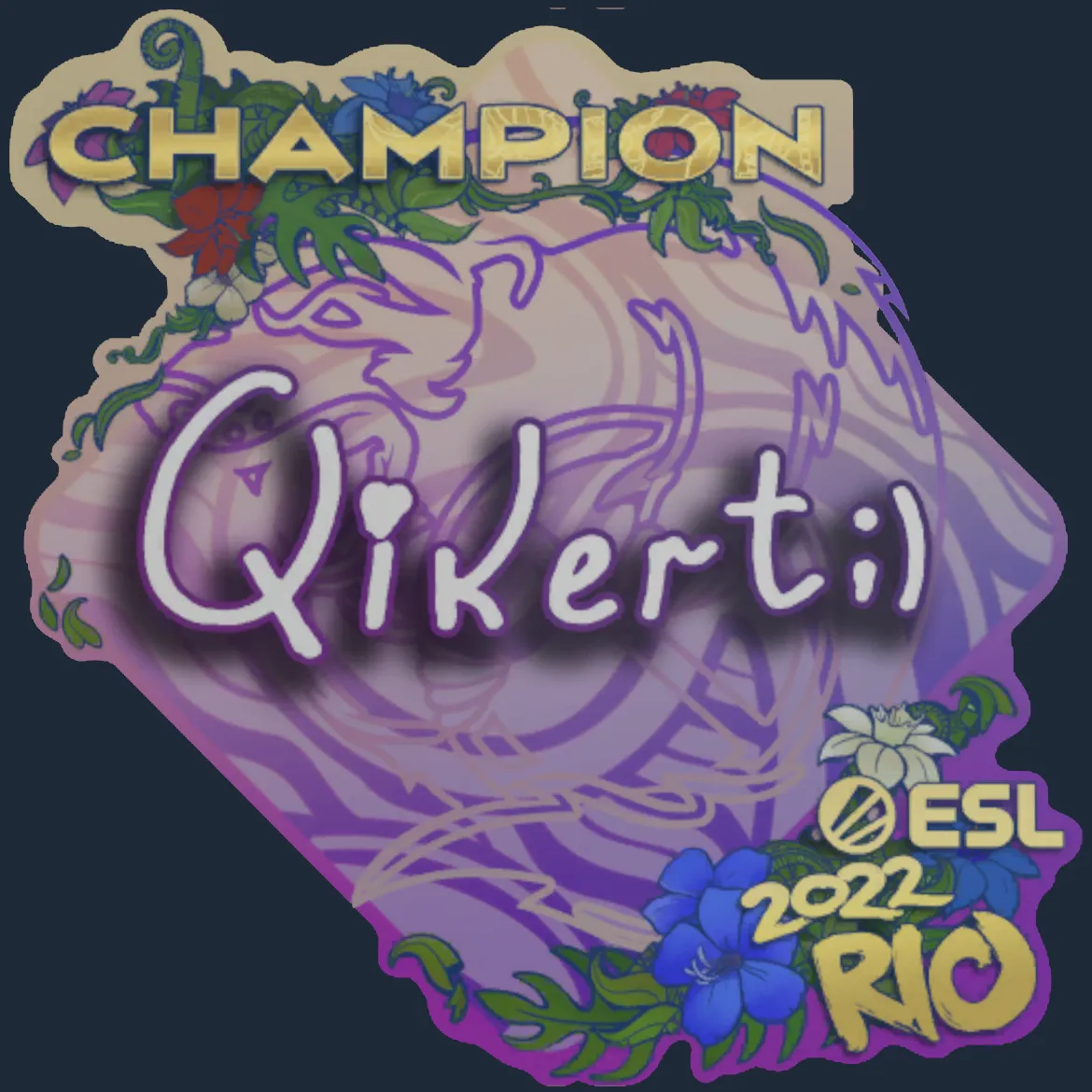 Sticker | qikert (Champion) | Rio 2022