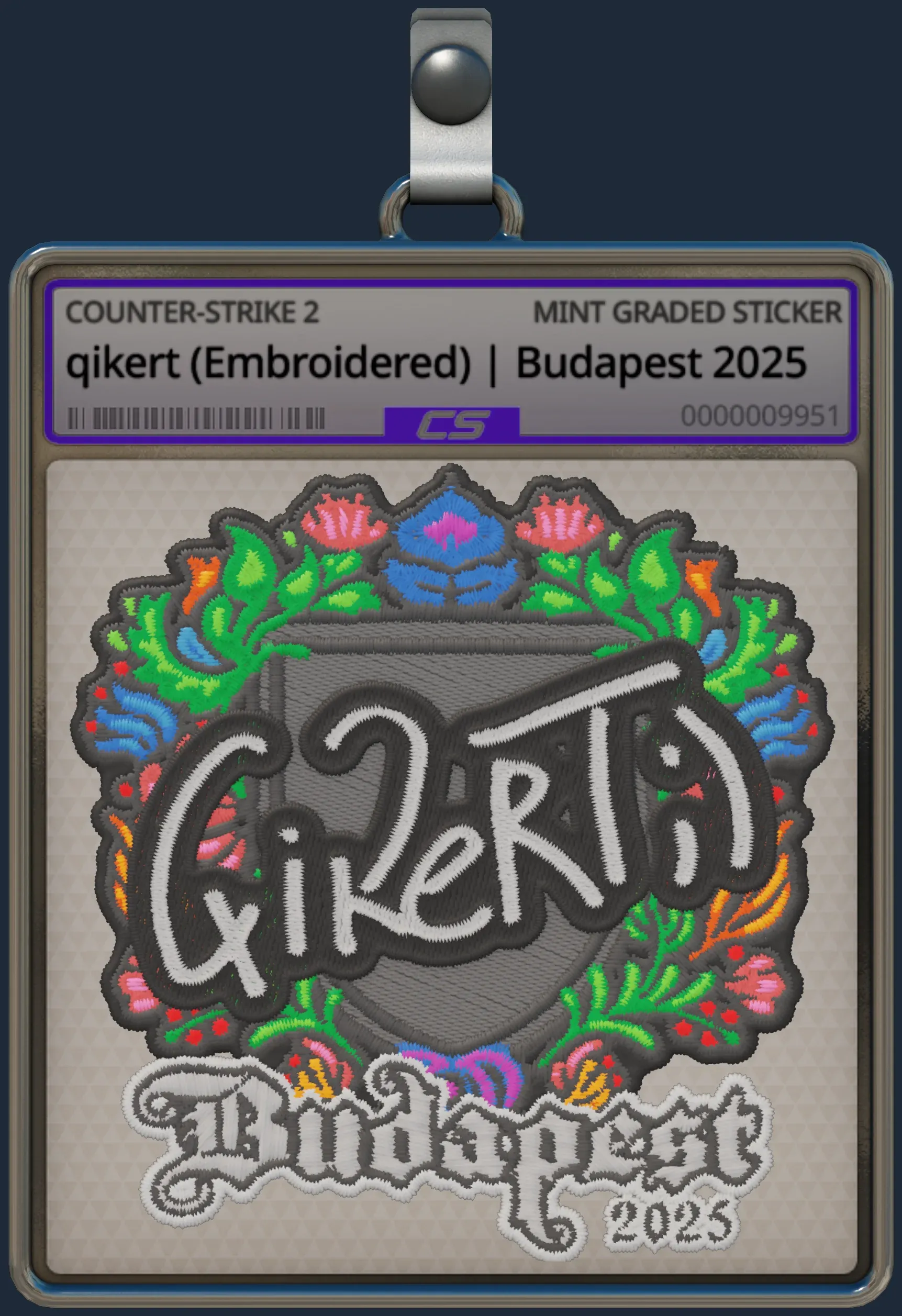 Sticker | qikert (Embroidered) | Budapest 2025