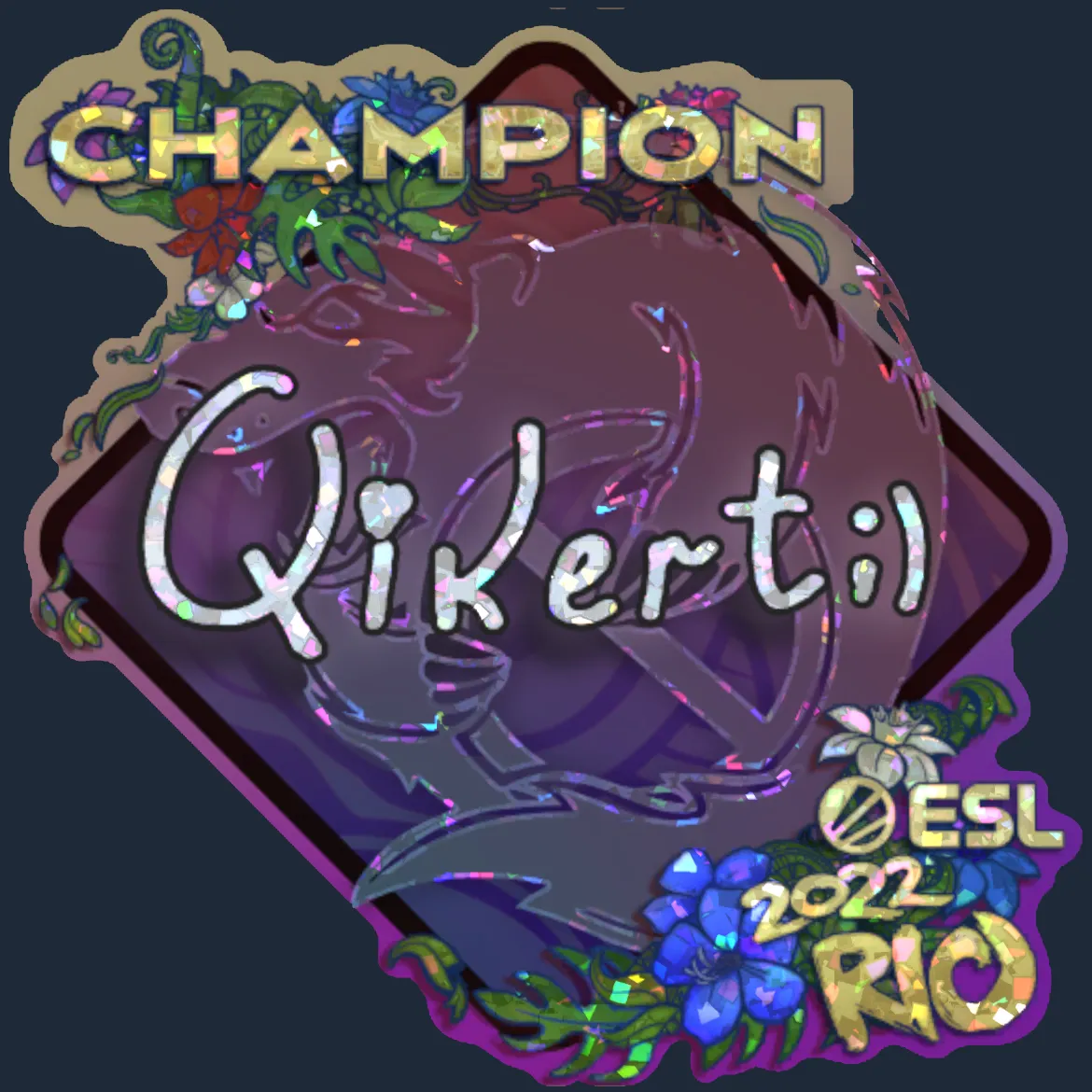 Sticker | qikert (Glitter, Champion) | Rio 2022