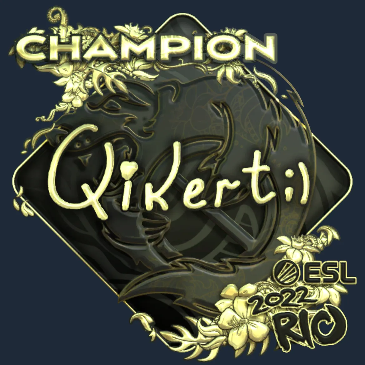 Sticker | qikert (Gold, Champion) | Rio 2022