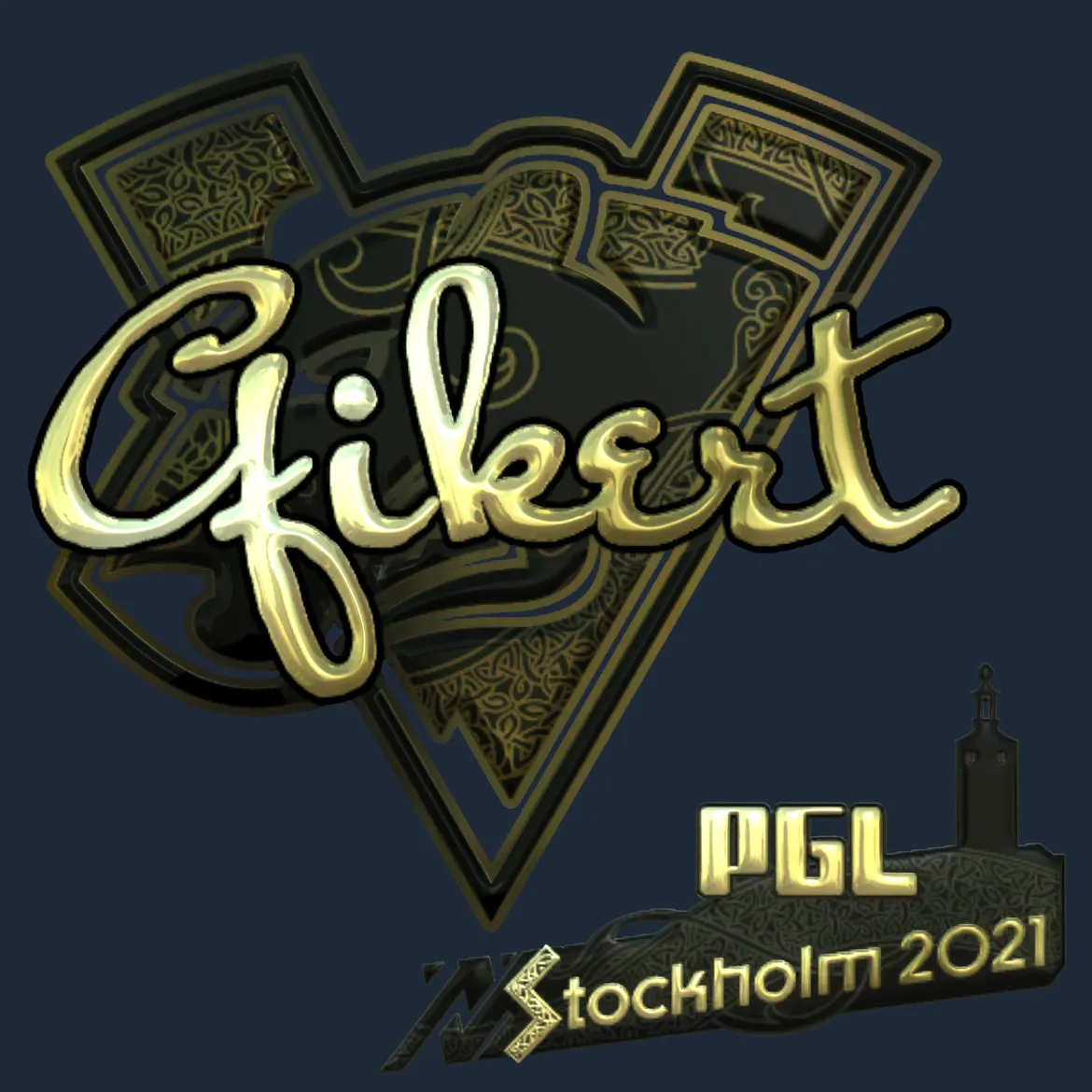 Sticker | Qikert (Gold) | Stockholm 2021