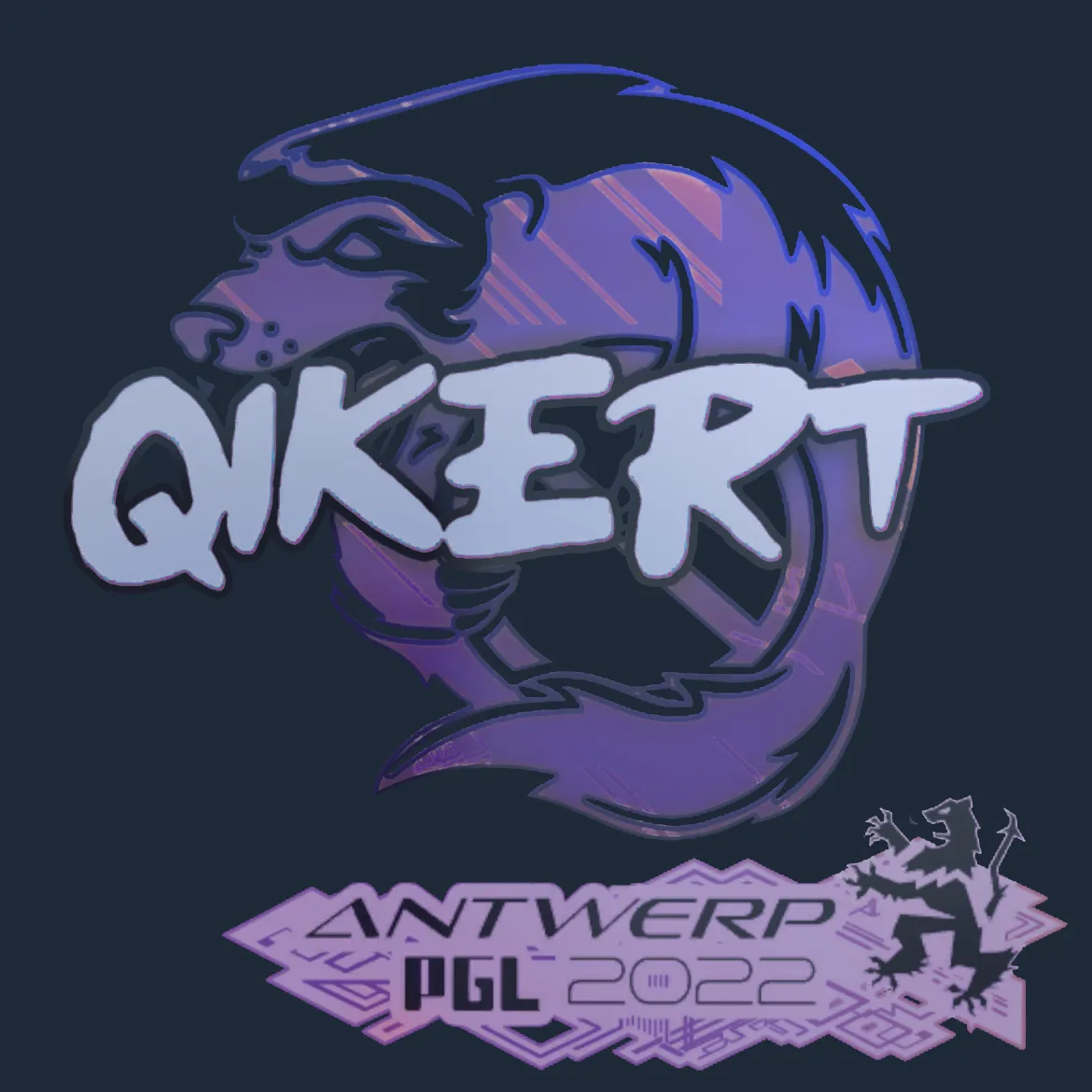 Sticker | qikert (Holo) | Antwerp 2022