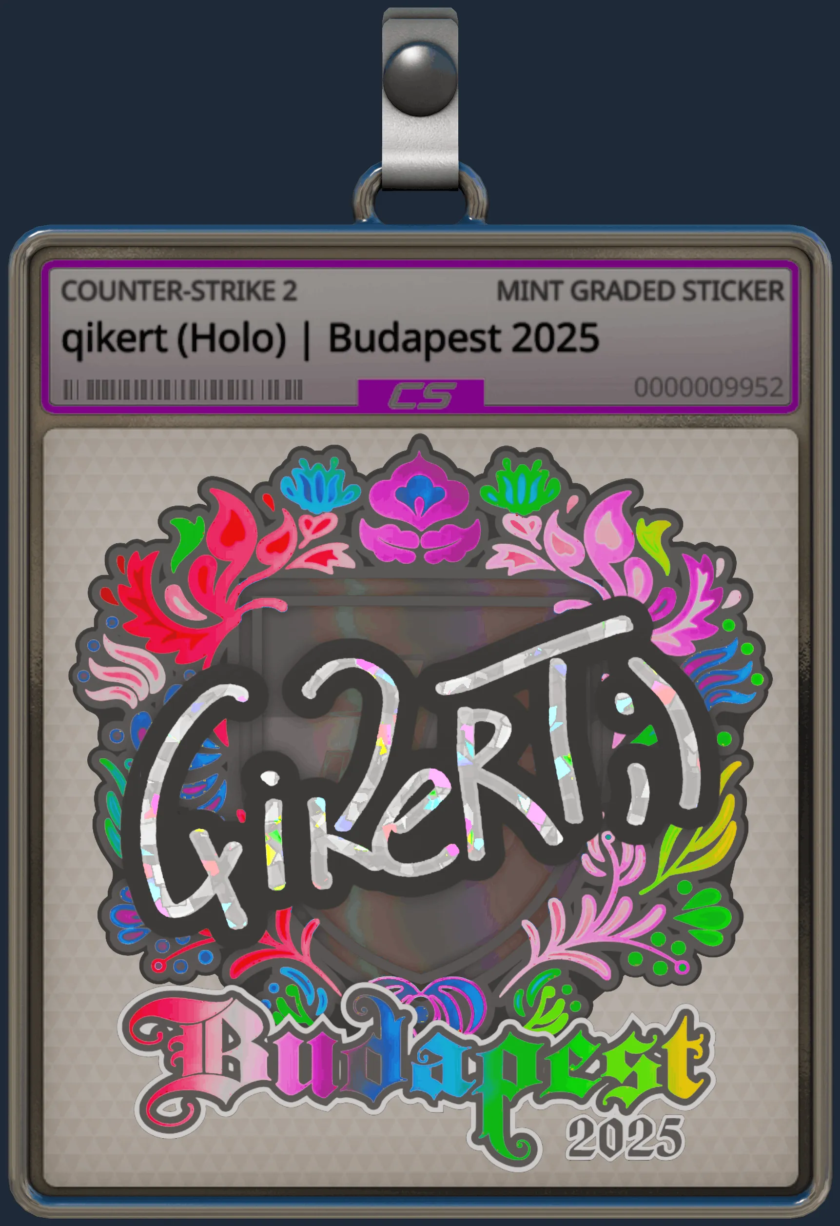 Sticker | qikert (Holo) | Budapest 2025