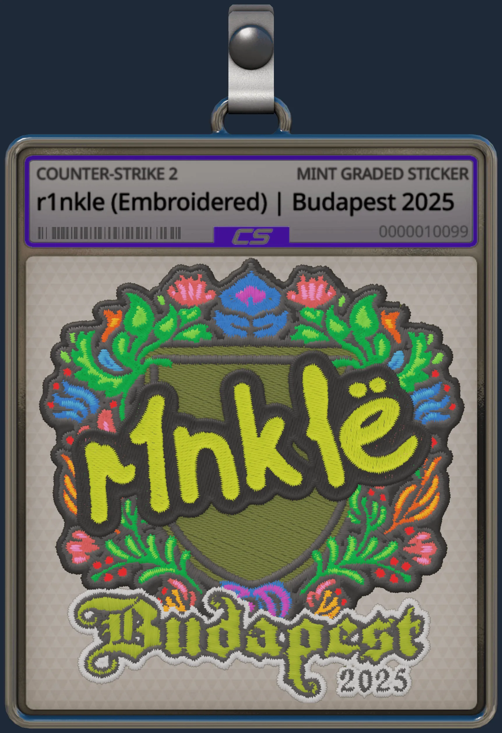 Sticker | r1nkle (Embroidered) | Budapest 2025